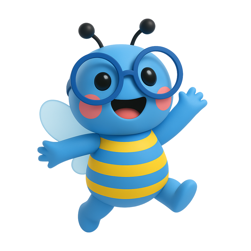 Bluebee Market Mascot